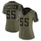 Andre Carter II Women's Limited Olive Minnesota Vikings 2021 Salute To Service Jersey