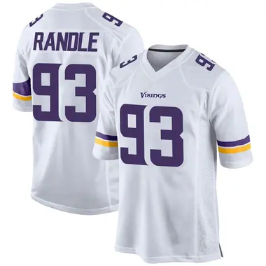 John Randle Men's Game White Minnesota Vikings Jersey