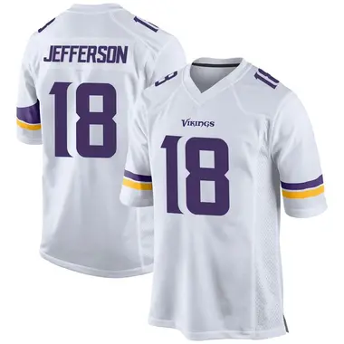 Justin Jefferson Men's Game White Minnesota Vikings Jersey